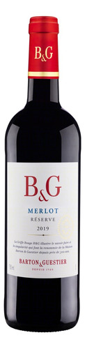 Vinho Tinto Meio Seco Francês Merlot Reserve 750ml Barton & Guestier