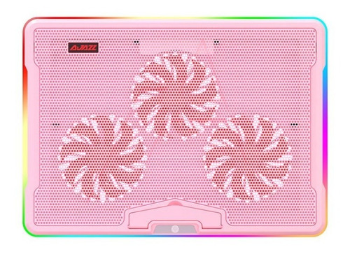 Imagen 2 de 4 de Base Enfriadora Para Notebook Rgb - Ajazz Anc160 Rosa