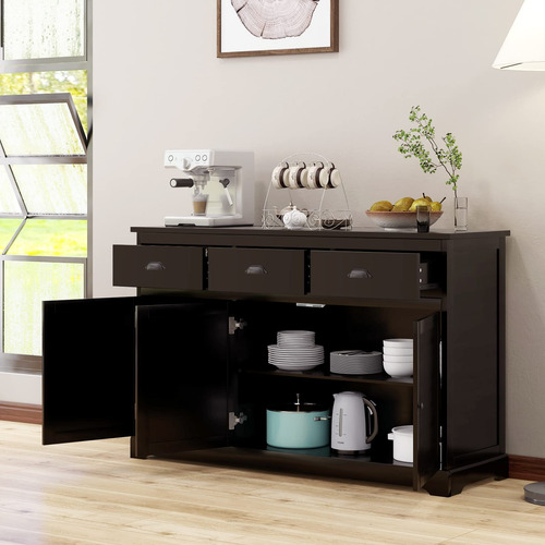 Giantex Aparador Buffet Para Servidor De Almacenamiento Mesa
