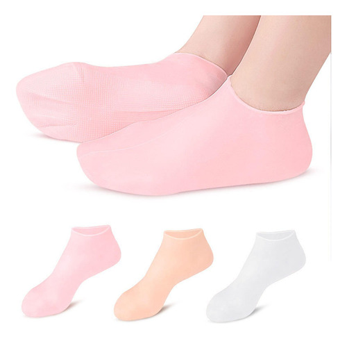 3 Paquete De 2-4 Calcetines De Gel De Silicona 3 Piezas