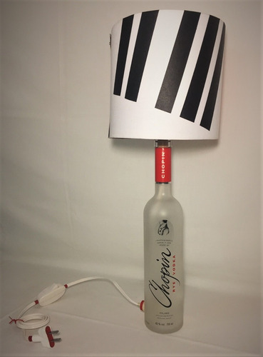 Lámpara Retro Vintage Botella Bar Vodka Frédéric Chopin