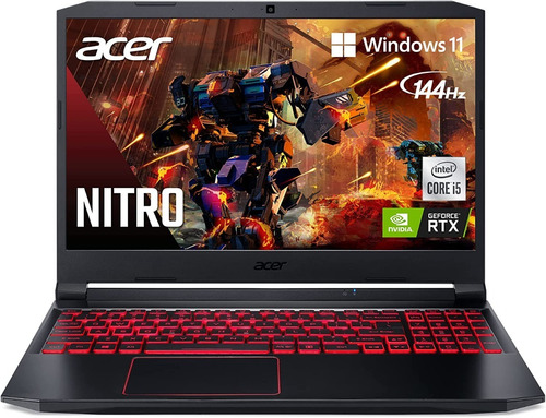 Imagen 1 de 4 de Portátil Acer Gamer Nitro5 Core I5 16ram 1t+256 Ssd Rtx3050