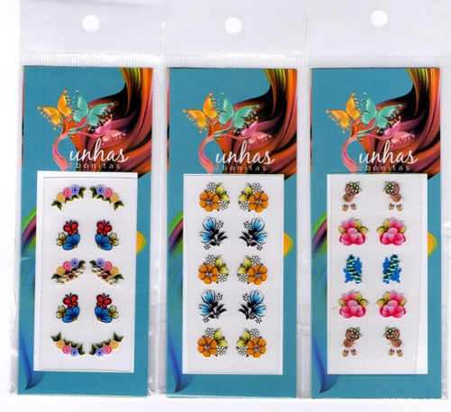 Adesivos Unha Artesanais Unhas Bonita