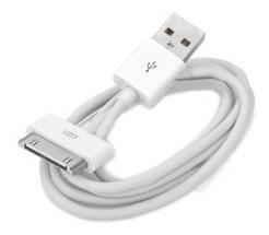 Cable Para Apple iPhone 3gs 4 4s iPad Blanco 100 Cm