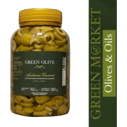 Aceitunas Verdes En Rodajas X500gr. Green Olive