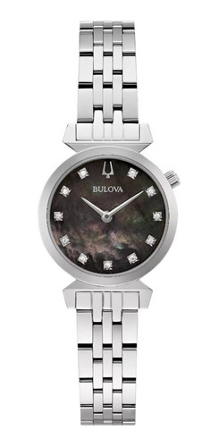 Imagen 1 de 7 de 96p221 Reloj Bulova Regatta Diamante Negro/plateado
