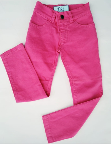 Pantalón Tiki Jeans Fucsia Infantil Niña Talles Del 2 Al 16