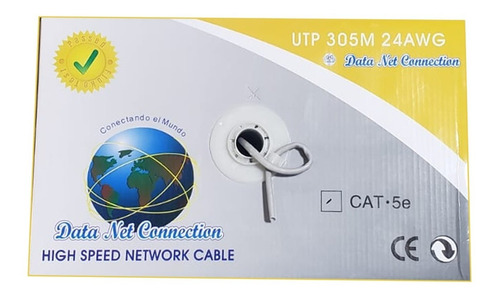 Cable Utp 100% Cobre Cat 5e Interior  305 Metros 