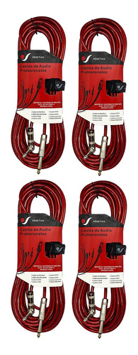 Venetian Agc066 Cable Plug/plug L 6 Metros Combo X4 Unidades