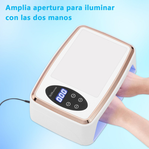 Lámpara De Uñas Uv Profesional 380w/90led Almohada De Mano