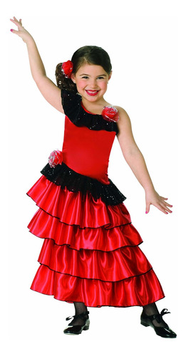 Rubies Childs Disfraz De Princesa Española Roja Y Negra Gra