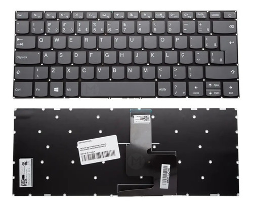 Teclado Lenovo Ideapad 320 14lkb - Black - Br Novo