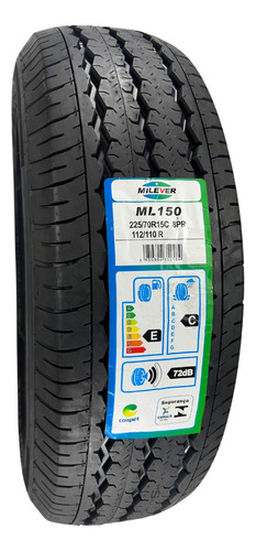 Pneu 225/70r15c Milever 112/110r Ml150 8 Lonas Carga +brinde