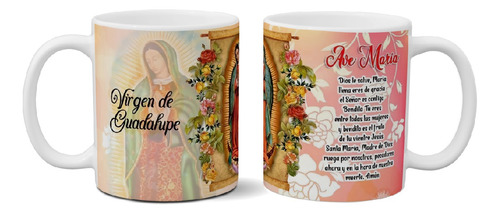 Taza De Cerámica Religiosa Virgen De Guadalupe Full Color 