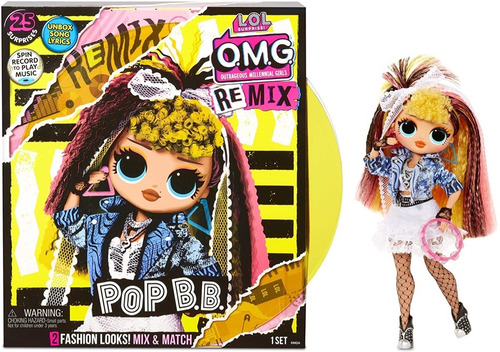 Lol Omg Remix Muñeca Pop B.b. 25 Sorpresas Con Musica