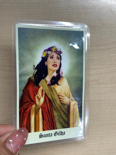 Estampita Santo Plastificado - Santa Gilda