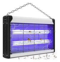 Comprar Auskang Lámpara Mata Mosquitos Eléctrico, 20W Potent Matamoscas Eliminador de Insectos Killer Light Efectiva Fly Killer Lamp Bug Zapper para Interior y Exterior Jardín Dormitorio Cocina