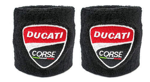 2 Meias Ducati Corse Reservatório Fluído Freio Protetor 2un