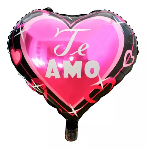 Globo de corazon metalico (varios colores)