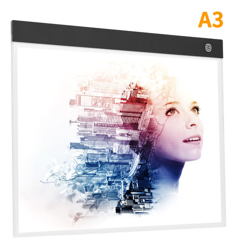 Bloc De Luces Led Ultrafino A3 Copyboard Brillo Sin Escalona