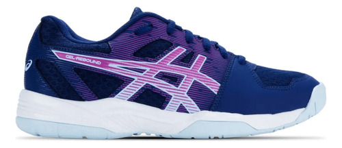 Zapatillas Asics Mujer Gel-rebound Azules De Tenis