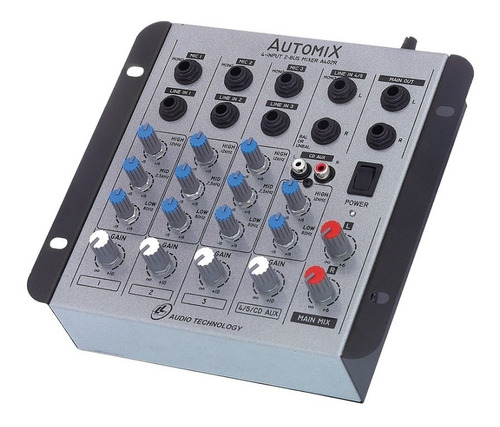 Mesa De Som Lláudio Automix A402r Mn 4 Canais Compactada