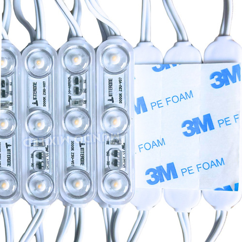 2500pçs Módulo De Led Interone 3led 12v 175º Ip68 2w 10.000k