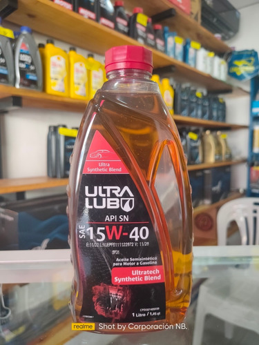 Aceite Ultralub 15w40 Semisintético. 