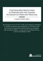 Comprar Cuestionario Básico Preparación Examen Grado De D. Procesal