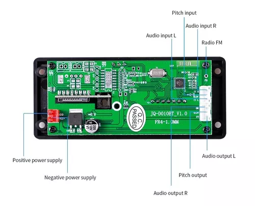 Reproductor Mp3 Bluetooth Amplificador