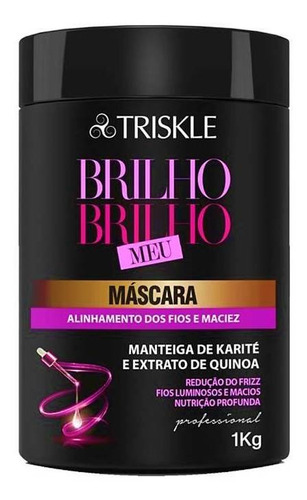 Máscara Nutrição Profunda Triskle Brilho Brilho Meu 1kg