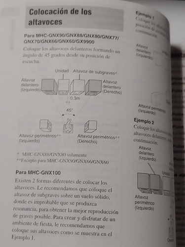 Manual Original De Componente Sony Mhc-gx.... (Usado)