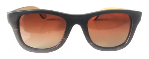 Óculos De Sol Madeira Yeva Starwood Lente Marrom Polarizada Cor da armação Madeira escura Cor da haste Chumbo Cor da lente Marrom-degradê