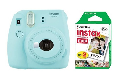 Imagen 1 de 4 de Fujifilm Instax Cámara Mini 9 Instantánea Color Azul Hielo