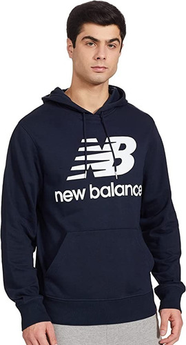 Buzo New Balance Canguro Hombre Essentials Hoodie Mt81557