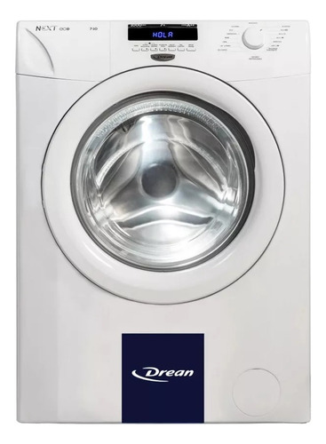 Lavarropas Drean Next 7.10 Eco 7kg 1000rpm Frontal Blanco