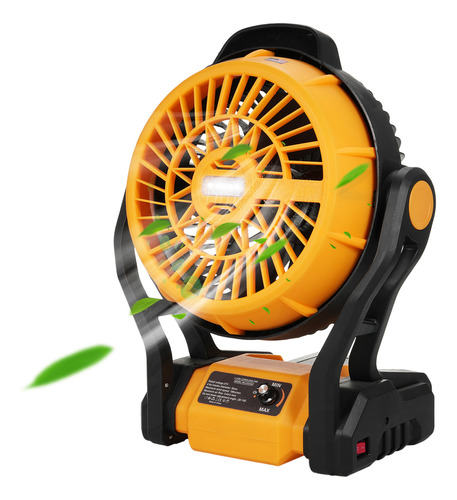 Ventilador Con Batería Para Colgar, Gancho Led Recargable De