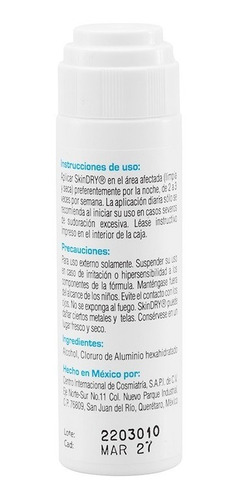 Imagen 6 de 7 de Antiperspirante Sudoración Excesiva Piel Normal Skindry