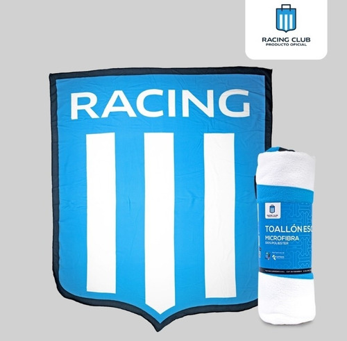 Toallon Con Forma Equipo Racing Escudo 140x175cm