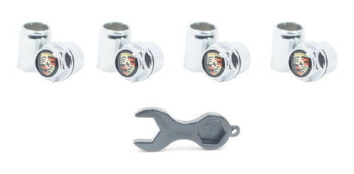 Imagem 3 de 7 de Kit Capa Para Valvula Pino Bico Pininho Cromada Porshe