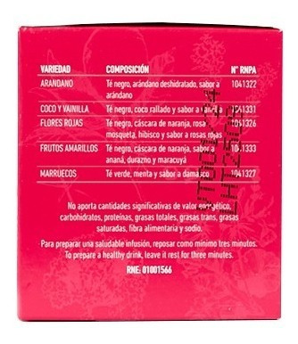 Imagen 2 de 2 de Té Saborizados Hierbas Del Oasis Mix Placeres Rosa X 25 Saq