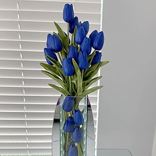 Tulipanes Artificiales De Aspecto Real (20u.) Azul | Envío gratis