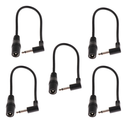 5pcs 5.5mm A 3.5mm Pedales De Efectos De Guitarra Cable De