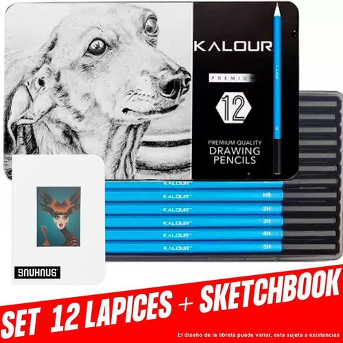 Uffiziarts Kalour Set De Lapices De Dibujo + Libreta Gratis 