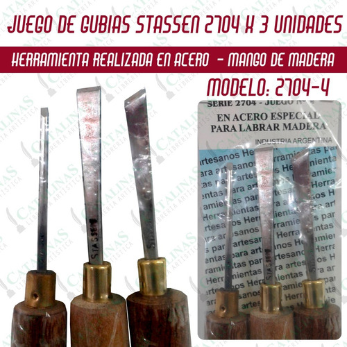 Gubias Profesionales Stassen X 3 Unidades 2704-4 Microcentro