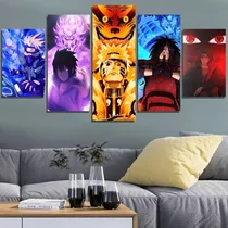 Comprar Quadro Decorativo Anime Naruto Uzumaki Desenho Abstrato Kit