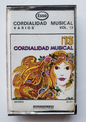 Cassette Cordialidad Musical Varios Vol 13 Esso Antiguo