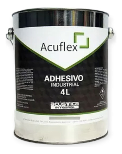 Cemento De Contacto Acuflex 4 Litros Adhesivo Industrial