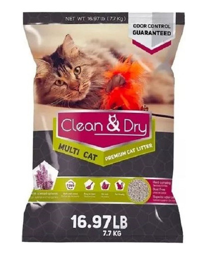 Arena Para Gato Clean & Dry Super Premium 15.4 Kg