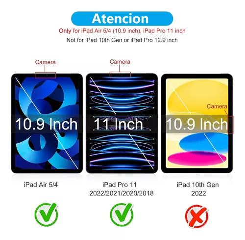 Paquete de 2 protectores de pantalla de vidrio para iPad 10.9 10th Gen  2022